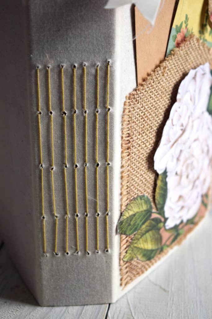 Exposed Spine Binding - Half Spine Junk Journal Tutorial 